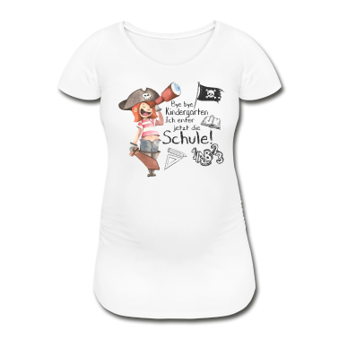 Kindergarten T-Shirt - Bye bye Kindergarten - Einschulung, Schule, Pirat