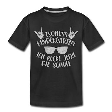 Kindergarten T-Shirt - Tschüss Kindergarten Ich rocke jetzt die Schule