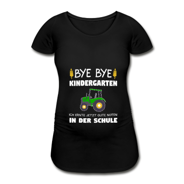 Kindergarten T-Shirt - Bye Bye Kindergarten Schulkind Traktor Geschenk