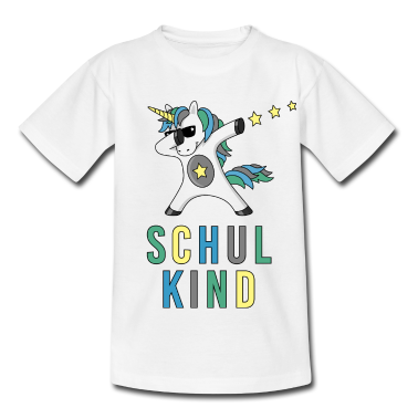 Kindergarten T-Shirt - Schulkind dabbing Einhorn Erstklässler Einschulung