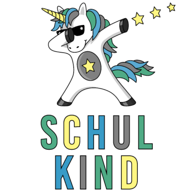 Motiv Schulkind dabbing Einhorn Erstklässler Einschulung
