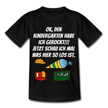 Kindergarten T-Shirt - Schuleinführungs T-Shirt ade Kindergarten