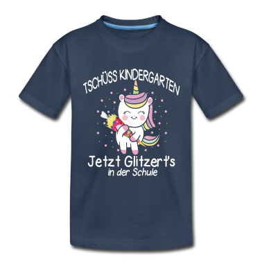 Kindergarten T-Shirt - Einschulung T-Shirt Tschüss Kindergarten Einhorn