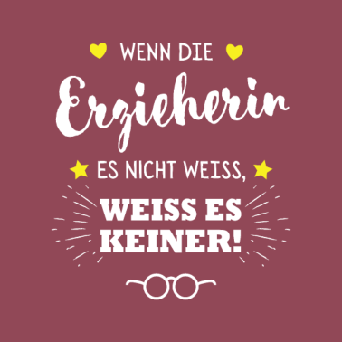 Motiv Wenn die Erzieherin es nicht weiss