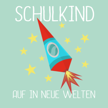 Motiv Einschulung Jungs Rakete Schule
