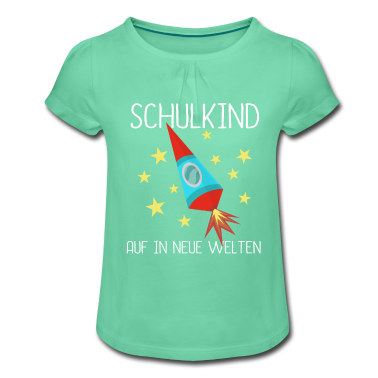 Kindergarten T-Shirt - Einschulung Jungs Rakete Schule