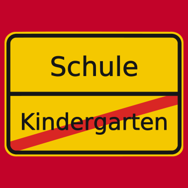 Motiv Kindergarten Ortsschild Schule