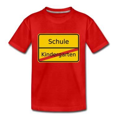 Kindergarten T-Shirt - Kindergarten Ortsschild Schule