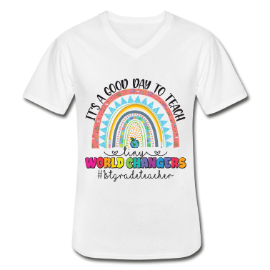 Kindergarten T-Shirt - Teach Tiny World Changers 1st Grade Teachers Funny