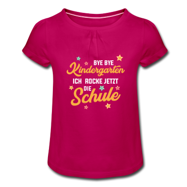 Kindergarten T-Shirt - Bye Bye Kindergarten - Ich Rocke Jetzt Die Schule