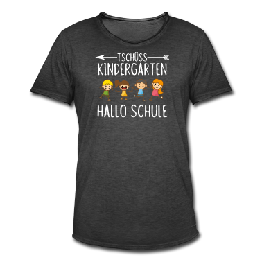 Kindergarten T-Shirt - Tschüss Kindergarten, Hallo Schule - Einschulung