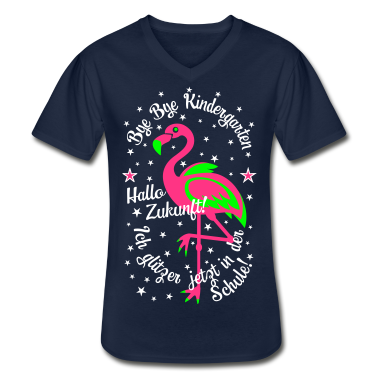 Kindergarten T-Shirt - 23 Flamingo Bye Kindergarten Ich glitzer in Schule