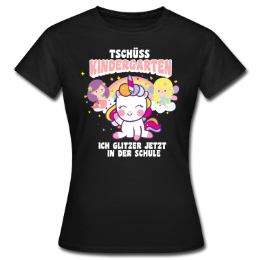Kindergarten T-Shirt - Einschulung Schulanfang Einhorn Feen