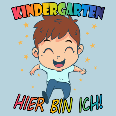 Motiv KINDERGARTEN Junge Kindergartenkind Hier bin ich
