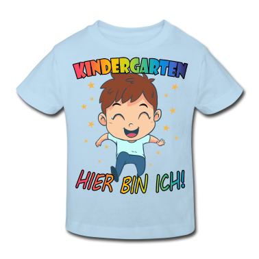 Kindergarten T-Shirt - KINDERGARTEN Junge Kindergartenkind Hier bin ich