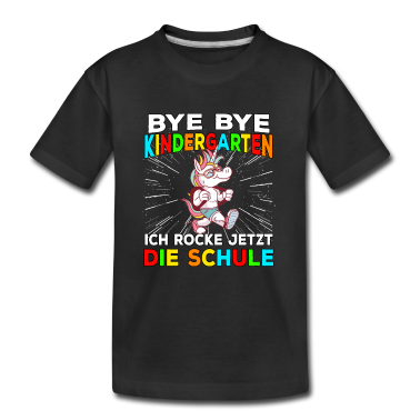 Kindergarten T-Shirt - Ich rocke jetzt die Schule Schulanfang Schulkind