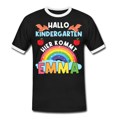 Kindergarten T-Shirt - Hallo Kindergarten hier kommt Emma