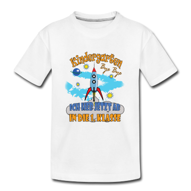 Kindergarten T-Shirt - Tschüss Kindergarten und Good Bye Hallo 1. Klasse