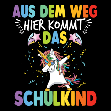 Motiv Schulkind Erste Klasse Einhorn