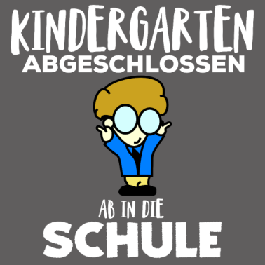 Motiv Kindergarten abgeschlossen. Ab in die Schule.