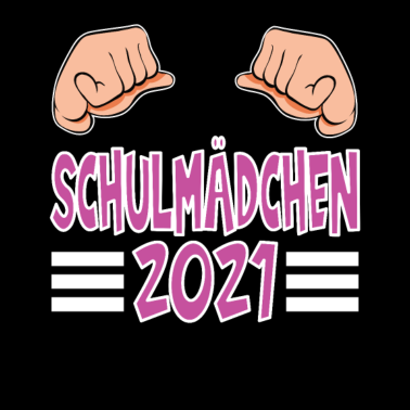 Motiv Ich bin erste Klasse 2021 Schulmädchen