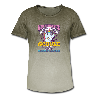 Kindergarten T-Shirt - Einschulung Geschwister Geschenk Schwester Einhorn