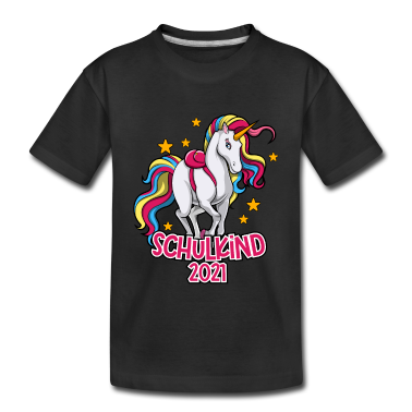 Kindergarten T-Shirt - Kindergarten Schulkind 2021 - Einhorn Mädchen