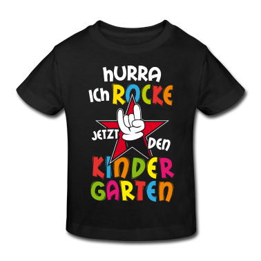 Kindergarten T-Shirt - Hurra ich rocke jetzt den Kindergarten Kita Anfang