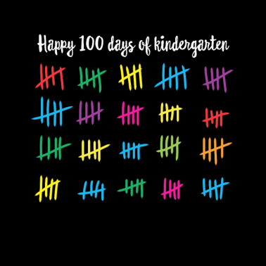 Motiv happy 100 days of kindergarten