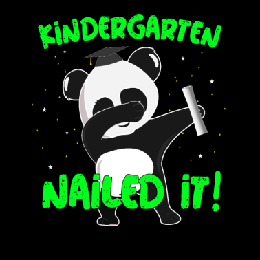 Motiv Kindergarten Nailed it Pandabär Abschluss Geschenk