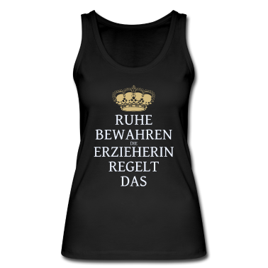 Kindergarten Tank Top - Erzieherin Kindergarten Schule Job Arbeit Krone