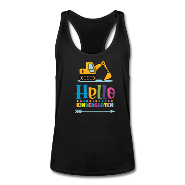 Kindergarten Tank Top - Excavator Hello Kindergarten - Boys kindergarten