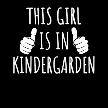 Motiv Dieses Mädchen ist im Kindergarten