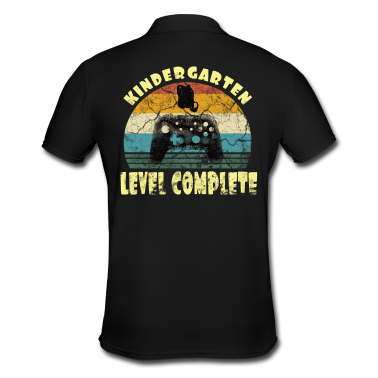 Kindergarten Poloshirt - Kindergarten Level Complete Gamer Einschulung