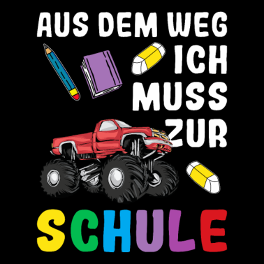 Motiv Aus Dem Weg Zur Schule | Monster Truck Schulkind