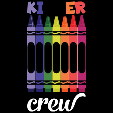 Motiv Buntstifte und Kindergarten