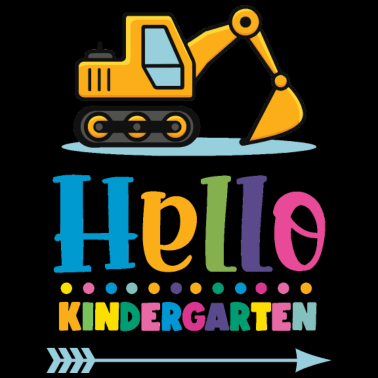 Motiv Excavator Hello Kindergarten - Boys kindergarten