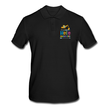 Kindergarten Poloshirt - Excavator Hello Kindergarten - Boys kindergarten