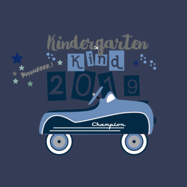 Motiv Kindergartenkind Auto kleiner Champion