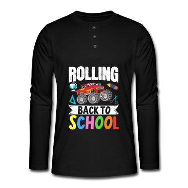 Kindergarten Langarmshirt - Back To School Teacher Rolling