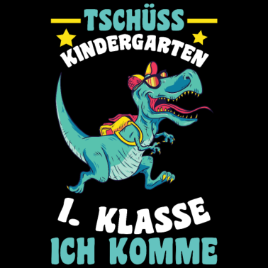 Motiv Schulkind Dinosaurier Erste Klasse Kindergarten Di