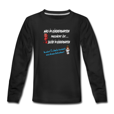 Kindergarten Langarmshirt - Was im Kindergarten passiert ist