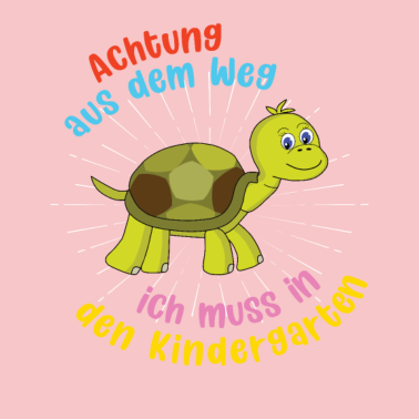 Motiv Aus dem Weg ich muss in den Kindergarten