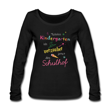 Kindergarten Langarmshirt - Tschüss Kindergarten Schulhof Zaubern Magie