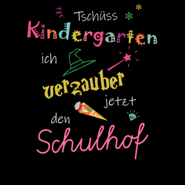 Motiv Tschüss Kindergarten Schulhof Zaubern Magie