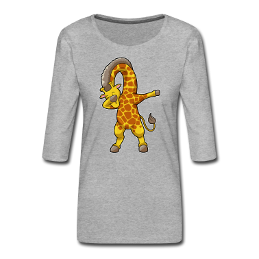 Kindergarten Langarmshirt - Giraffe beim Hip Hop Tanz Dab