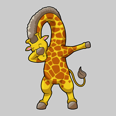 Motiv Giraffe beim Hip Hop Tanz Dab