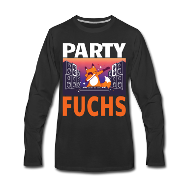 Kindergarten Langarmshirt - Party Fuchs Disko Kindergarten