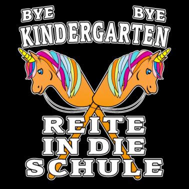 Motiv Hobby HORSES BYE BYE KINDERGARTEN REITE DIE SCHULE