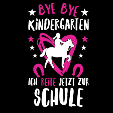 Motiv Einschulung Schulanfang 1. Klasse Pferd Mädchen